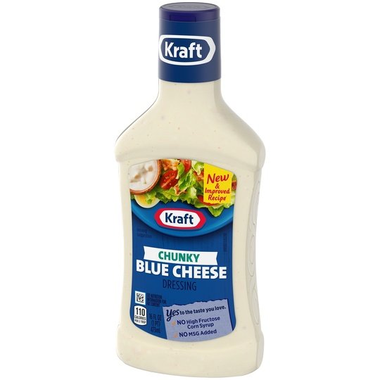 Kraft Chunky Blue Cheese Salad Dressing, 16 fl oz Bottle