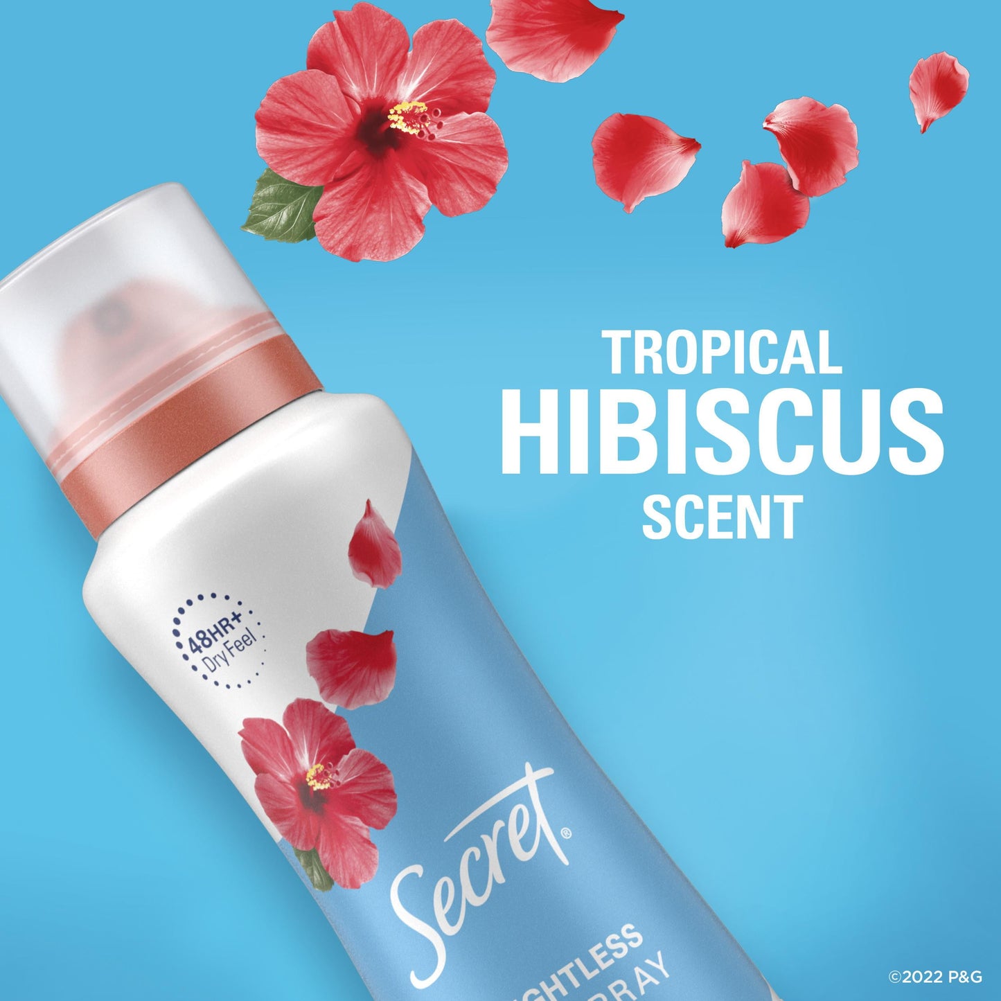 Secret Dry Spray Antiperspirant Deodorant for Women, Tropical Hibiscus, 4.1 oz