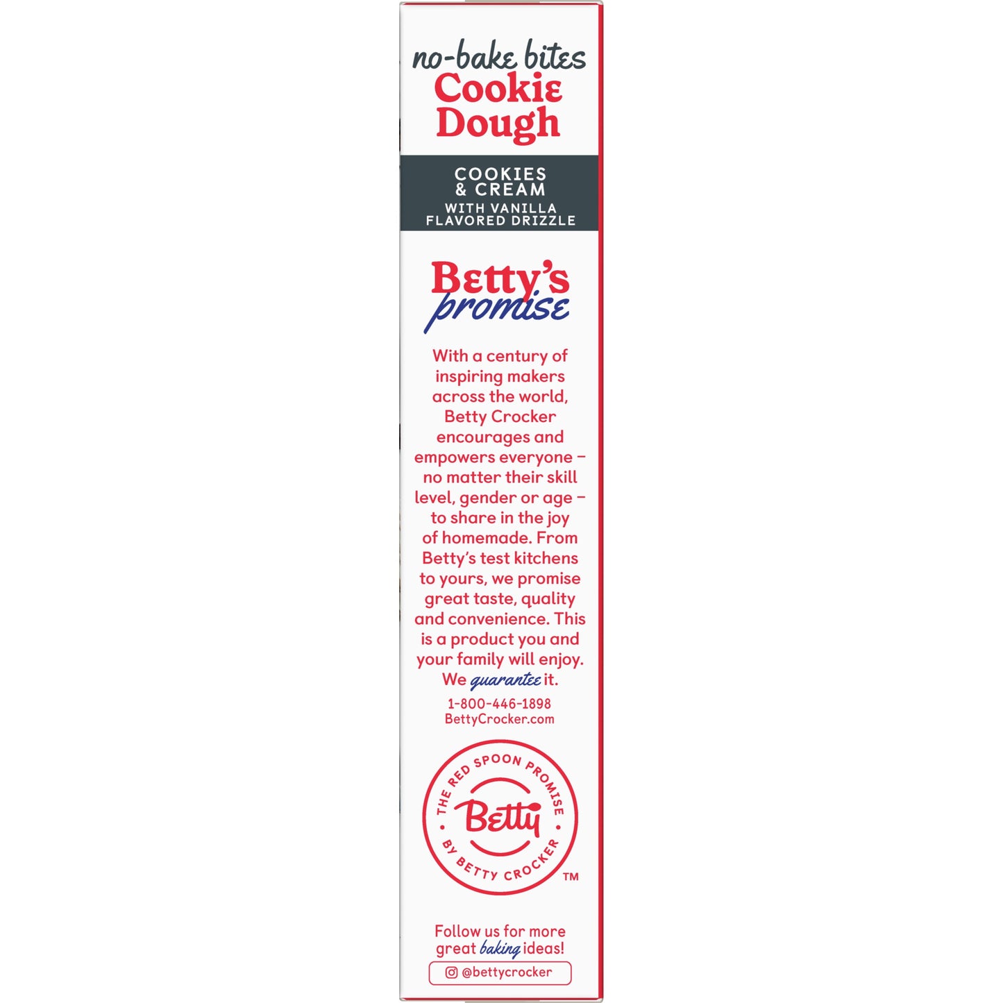 Betty Crocker No-Bake Bites Cookies and Cream Cookie Dough, 12.2 oz.