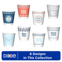 Dixie Disposable Paper Bath Cup, Print, 3 oz, 200 count