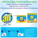 all Powder Laundry Detergent, Free Clear for Sensitive Skin, 52 Ounces, 40 Loads