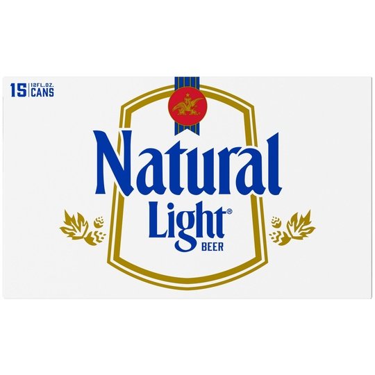 Natural Light Beer, 15 Pack Beer, 12 fl oz Cans 4.2% ABV, Domestic