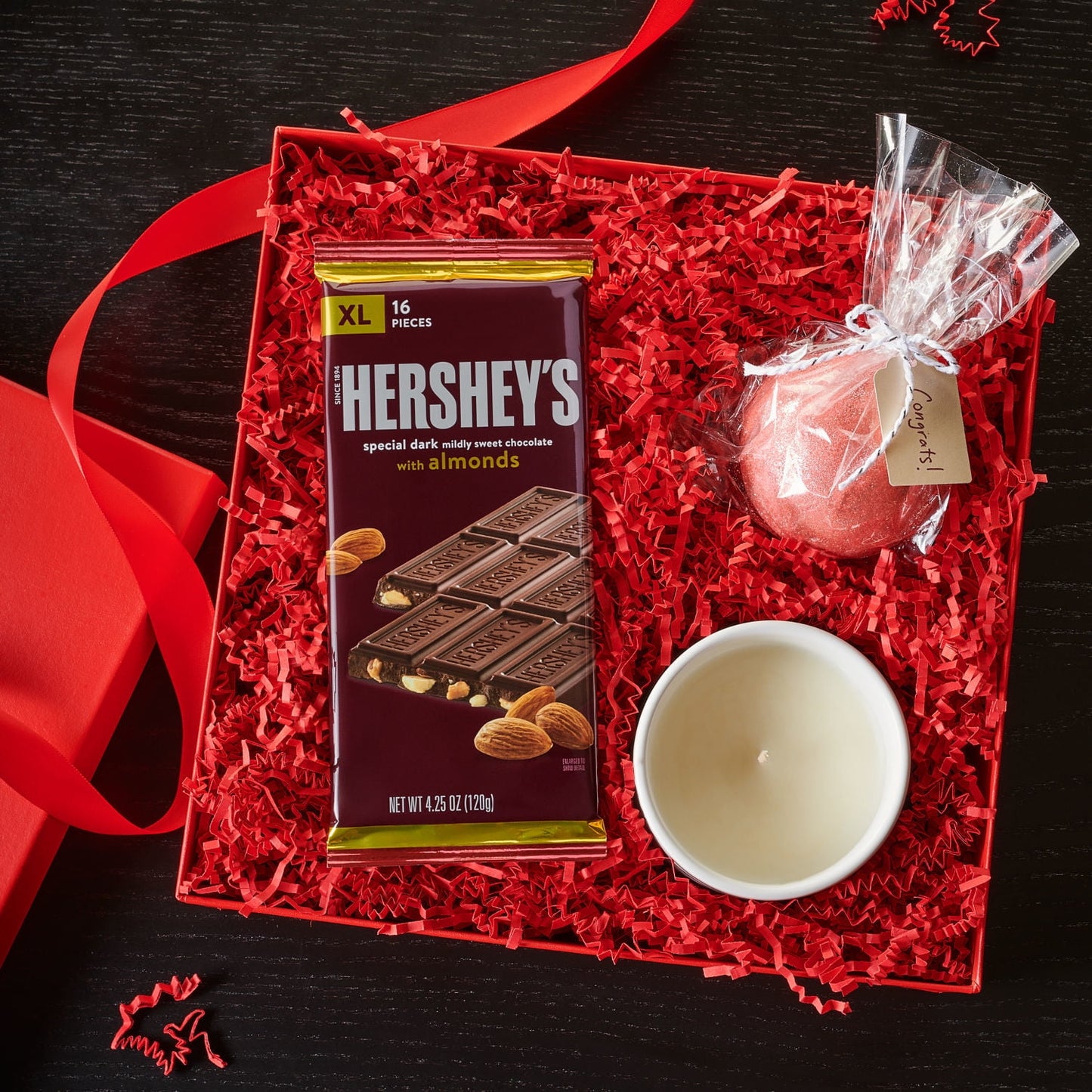 Hershey's Special Dark Mildly Sweet Chocolate with Almonds XL Candy, Bar 4.25 oz