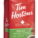 Tim Hortons Decaf Ground Coffee, 100% Arabica Medium Roast, Naturally Decaffeinated, 12 oz