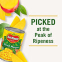 Del Monte Diced Mango, Extra Light Syrup, Canned Fruit, 15 oz Can