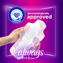 Always Radiant Feminine Pads with Wings, Size 4, Overnight Absorbency, Scented, 28 CT