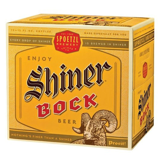 Shiner Bock Beer, Shiner Craft Beer, 12 Pack, 12 fl oz Bottles, 4.4% ABV, 141 Calories, 12.4g Carbs