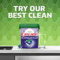 Cascade Platinum Plus Dishwasher Detergent Pacs, Fresh, 62 Count