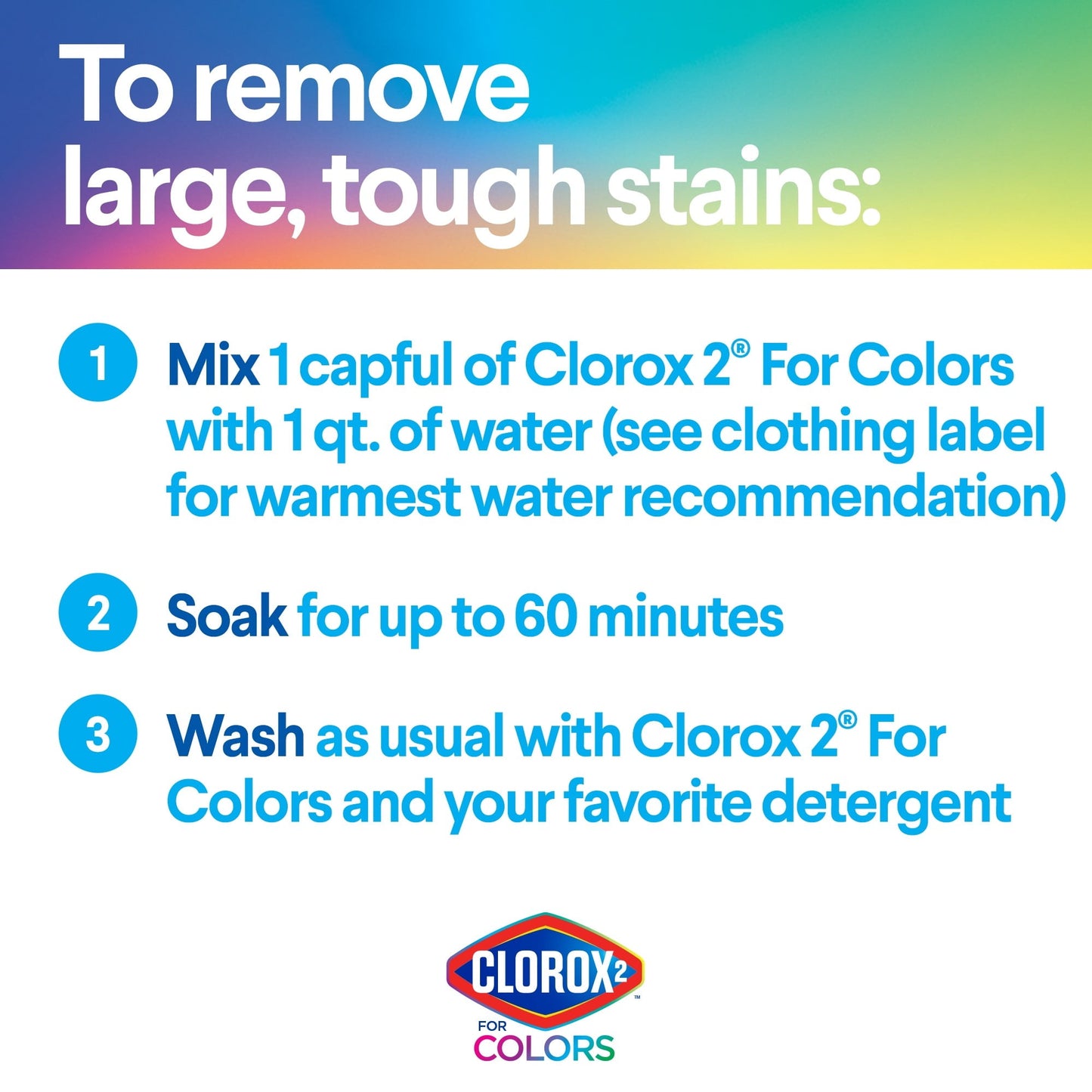 Clorox 2 for Colors - Stain Remover and Color Brightener, 33 Ounces