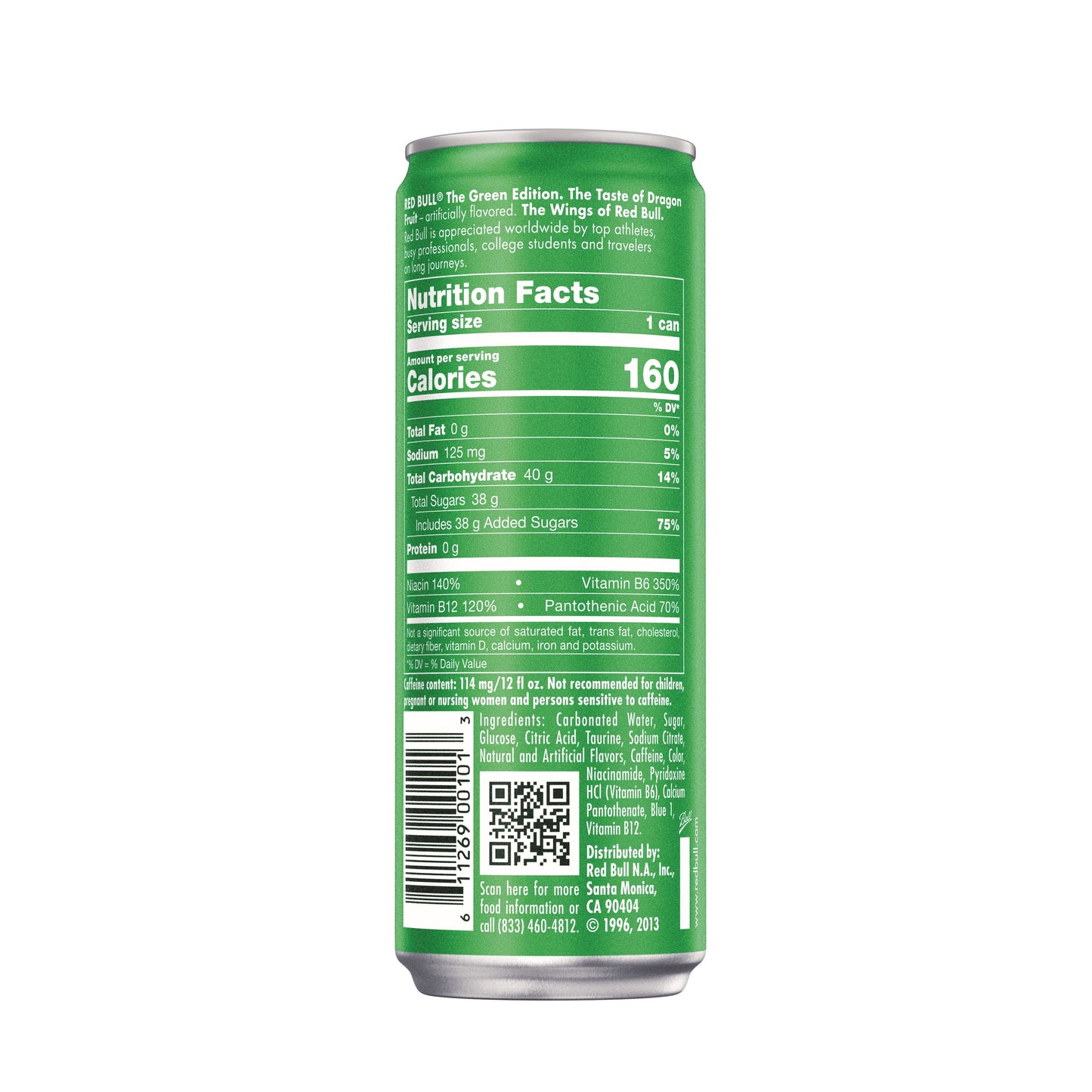 Red Bull Green Edition Dragon Fruit Energy Drink, 12 fl oz Can