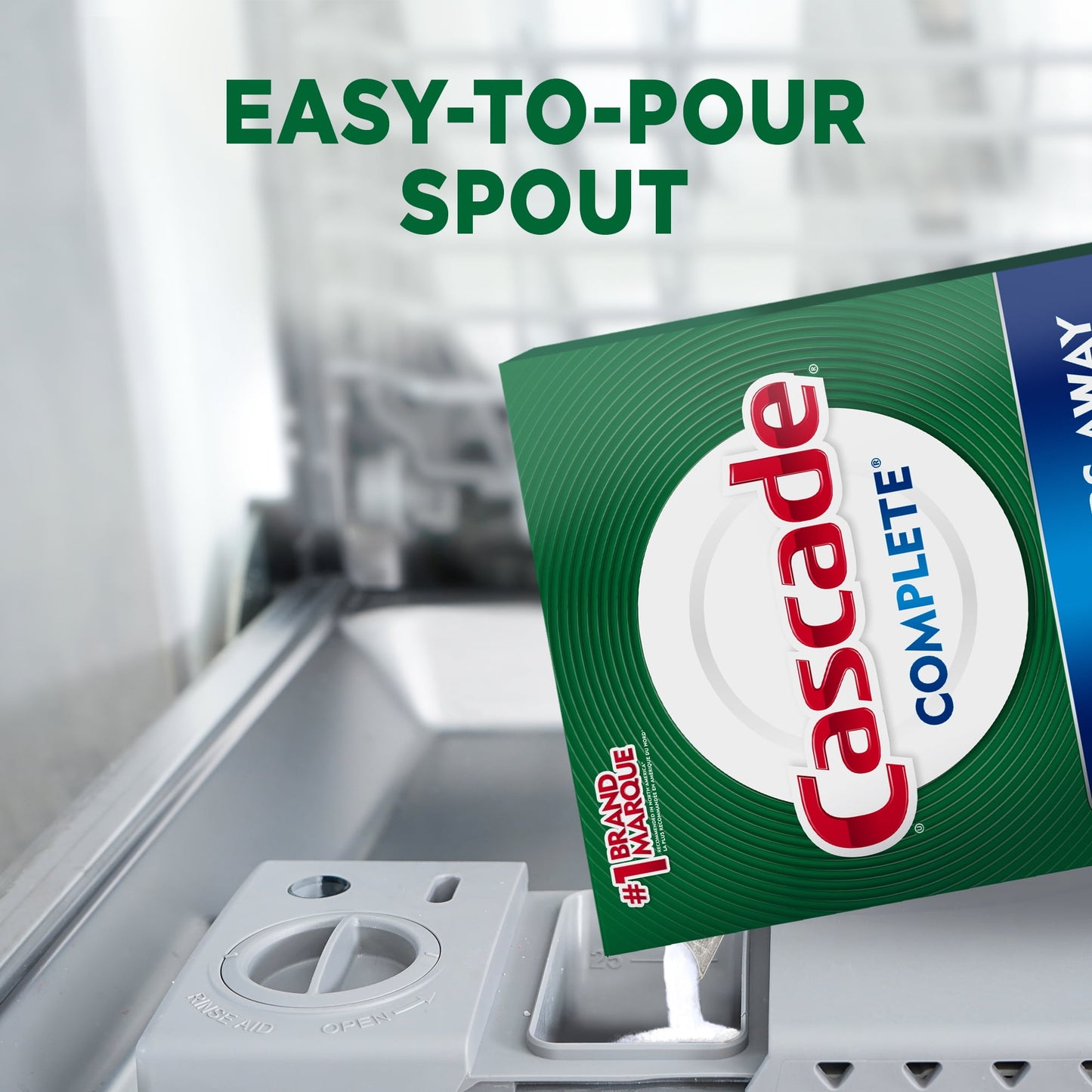 Cascade Complete Powder Dishwasher Detergent, Fresh Scent, 75 oz