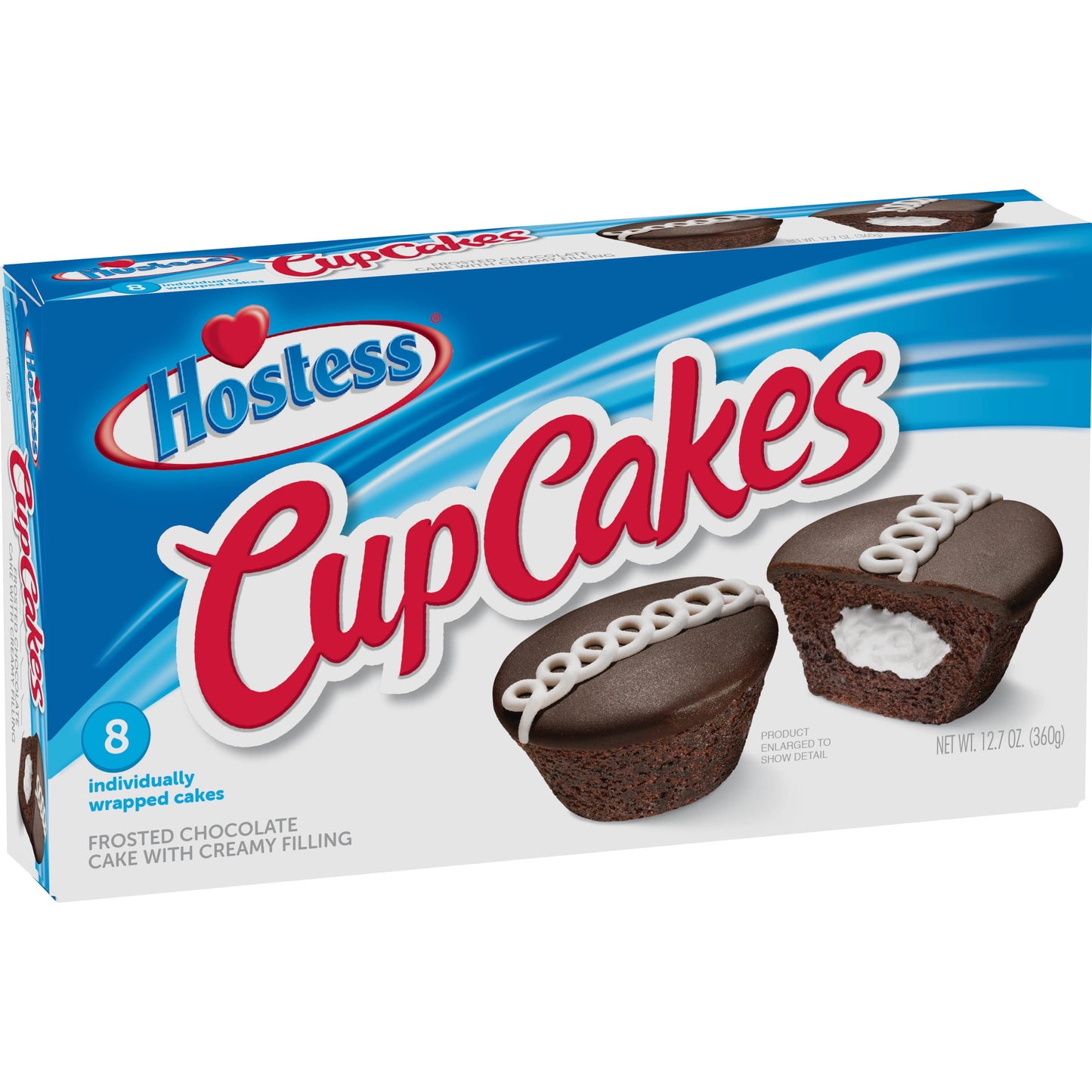 HOSTESS Chocolate Cup Cakes, Creamy, 8 count, 12.7 oz