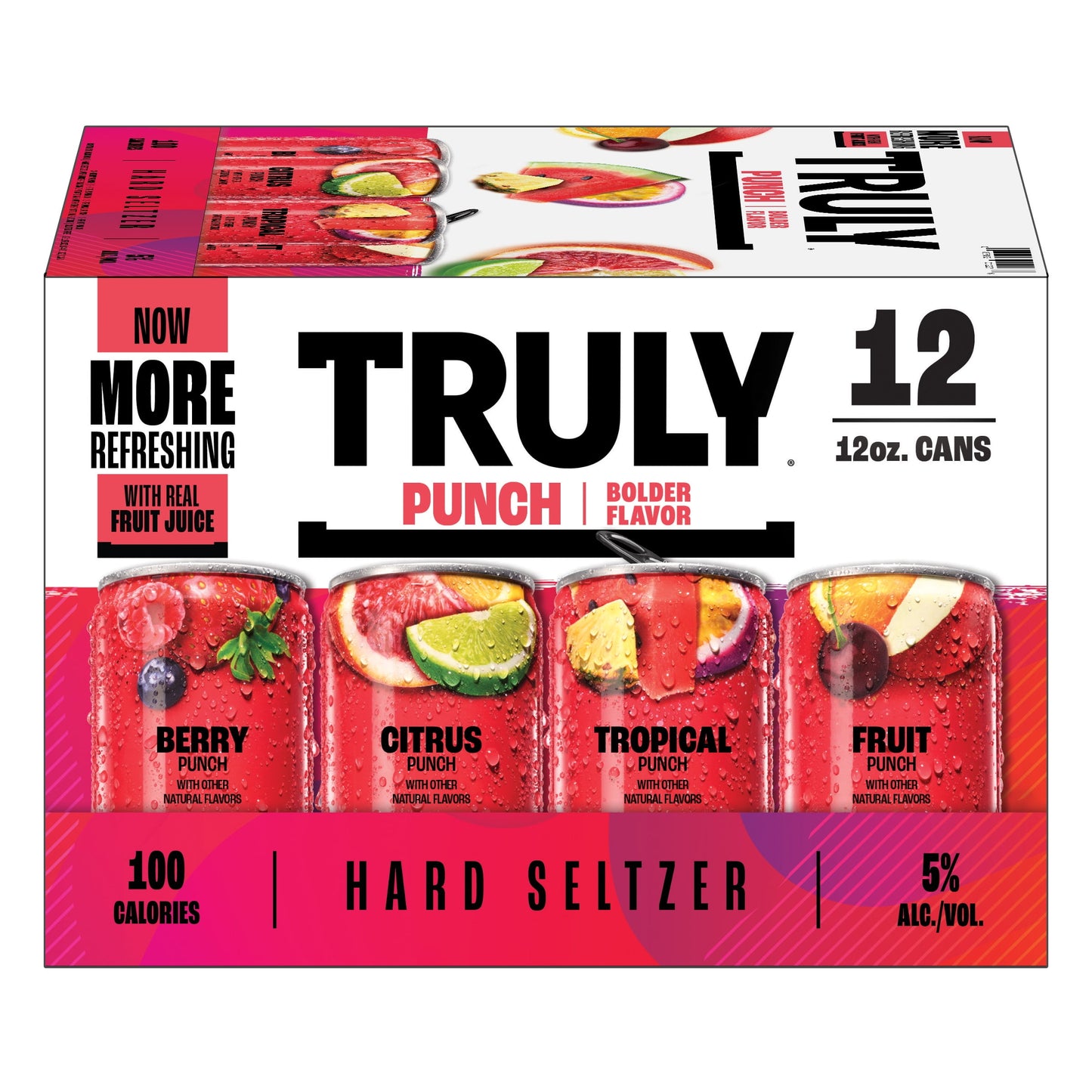 Truly Hard Seltzer Punch Variety Pack, 12 Pack, 12 fl. oz. Can, 5% ABV