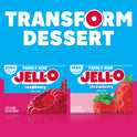 Jell-O Raspberry Artificially Flavored Zero Sugar Gelatin Dessert Mix, Family Size, 0.6 oz Box