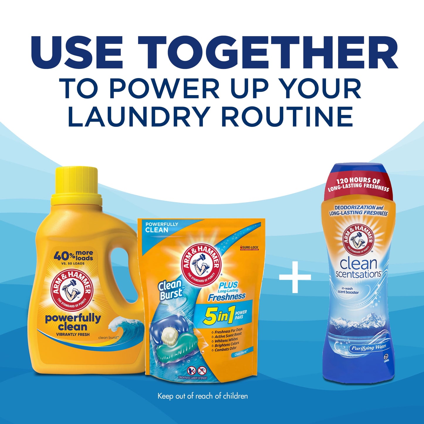 Arm & Hammer Clean Burst, 170 Loads Liquid Laundry Detergent, 170 fl oz