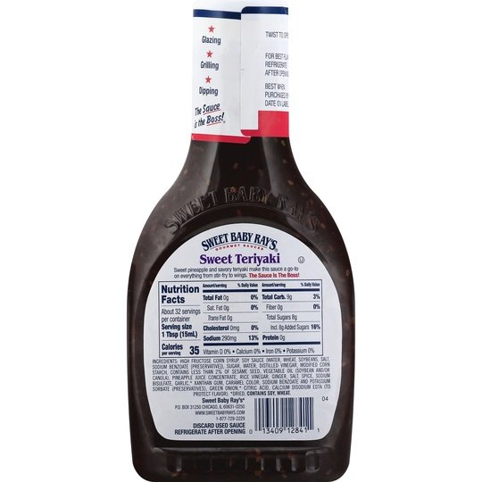 Sweet Baby Ray's Sweet Teriyaki Sauce & Marinade 16 fl oz