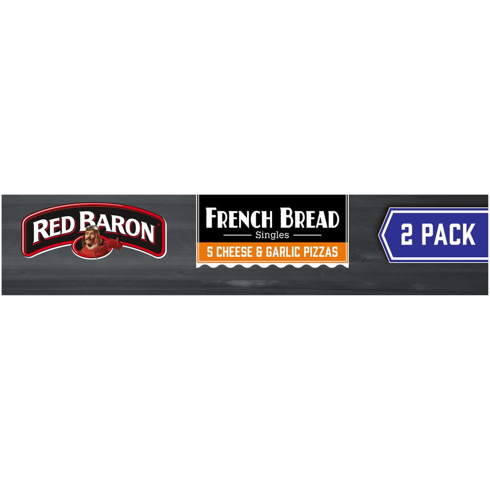 Red Baron French Bread Cheese and Garlic Frozen Pizza 2 Ct 8.8 oz (Frozen)