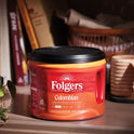 Folgers Colombian Coffee, Medium Roast Ground Coffee, 22.6 Ounce Canister