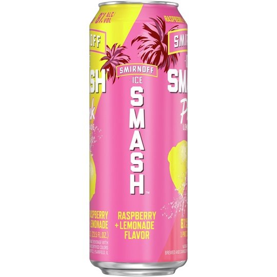 Smirnoff Ice Smash Pink Lemonade, 23.5oz Single Can, 8% ABV