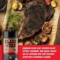 Fire & Smoke Society Black & Tan, Beef and Steak Seasoning Rub, 6 Ounce