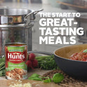 Hunt's Tomato Basil Pasta Sauce, 100% Natural Tomato Sauce, Spaghetti Sauce, 24 oz Can