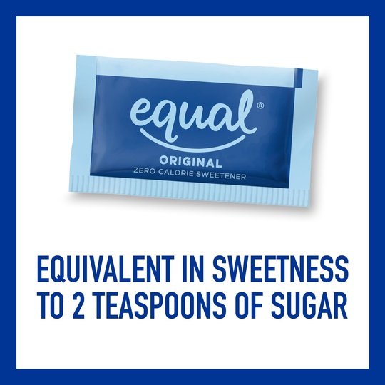 Equal Zero Calorie Sweetener Packets, Sugar Substitute, 250 Ct.