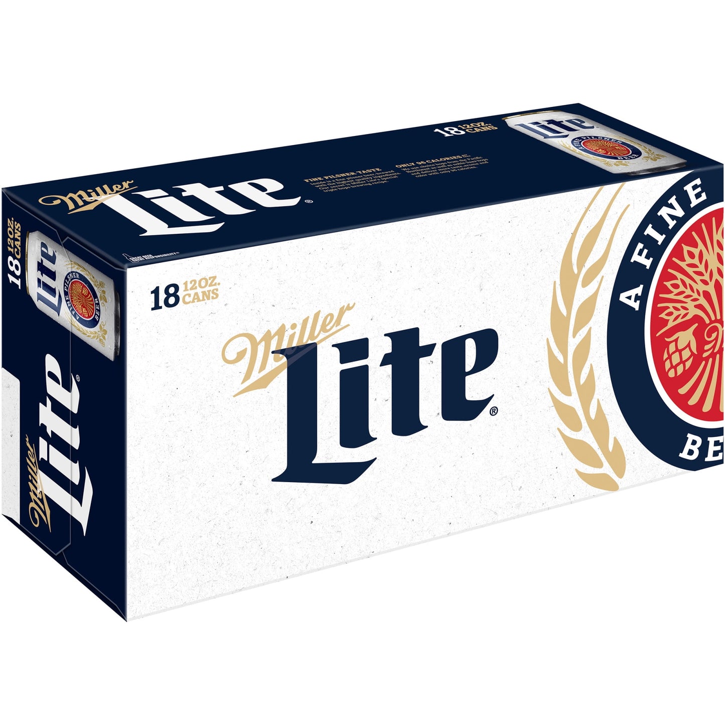 Miller Lite Lager Beer, 18 Pack, 12 fl oz Cans, 4.2% ABV