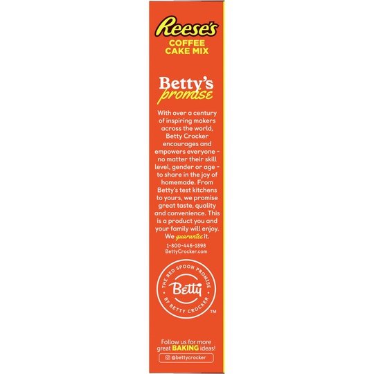 Betty Crocker REESE'S Peanut Butter Coffee Cake Mix with Streusel Topping, 14.2 oz