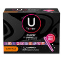 U by Kotex Click Compact Tampons, Super Plus, Unscented, 32 Count