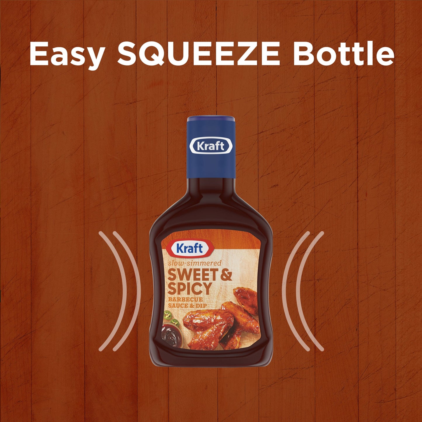 Kraft Sweet & Spicy Slow-Simmered Barbecue BBQ Sauce, 18 oz Bottle