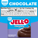 Jell-O Chocolate Flavor Zero Sugar Instant Reduced Calorie Pudding & Pie Filling Mix, 1.4 oz Box