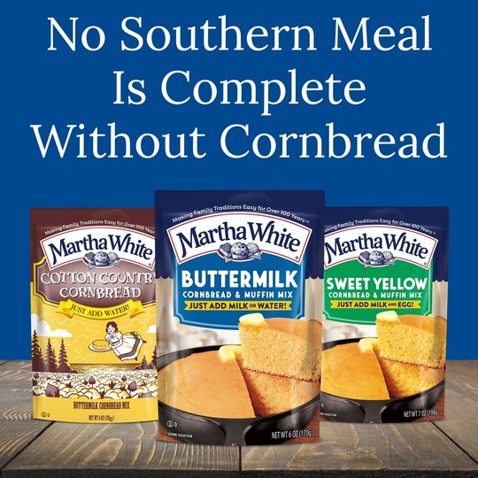 Martha White Buttermilk Cornbread and Muffin Mix, 6 Oz Pouch