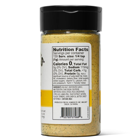 Kinder's Lemon Butter Garlic Seasoning, 5.6oz