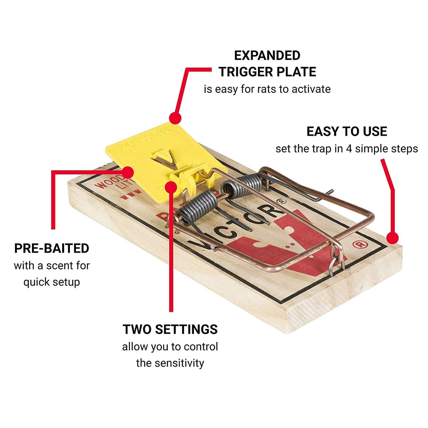 Victor Wide Pedal Rat Trap