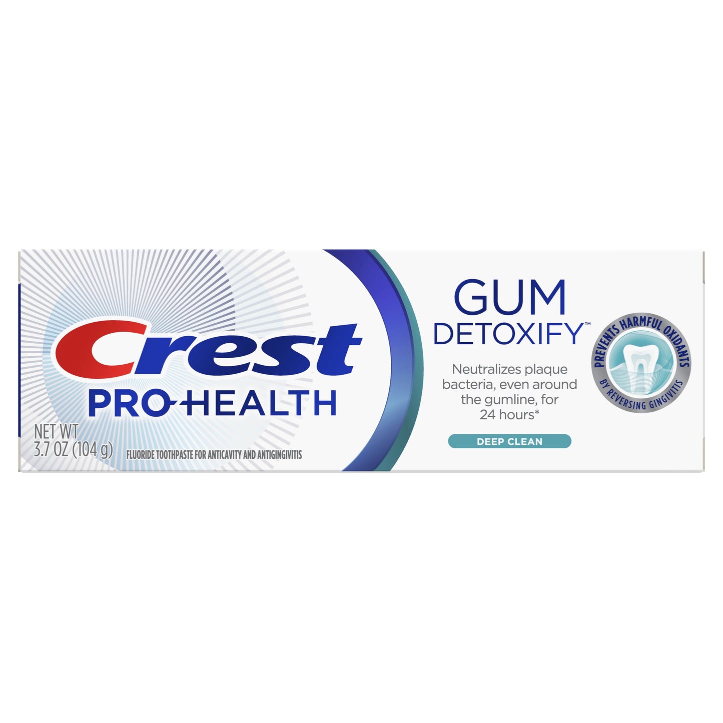 Crest Pro-Health Gum Detoxify Toothpaste, Deep Clean, 3.7 oz