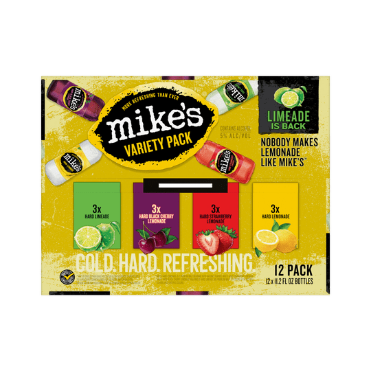 Mike's Hard Lemonade, Variety Pack, 12 Pack, 11.2 fl oz Bottles, 5% ABV