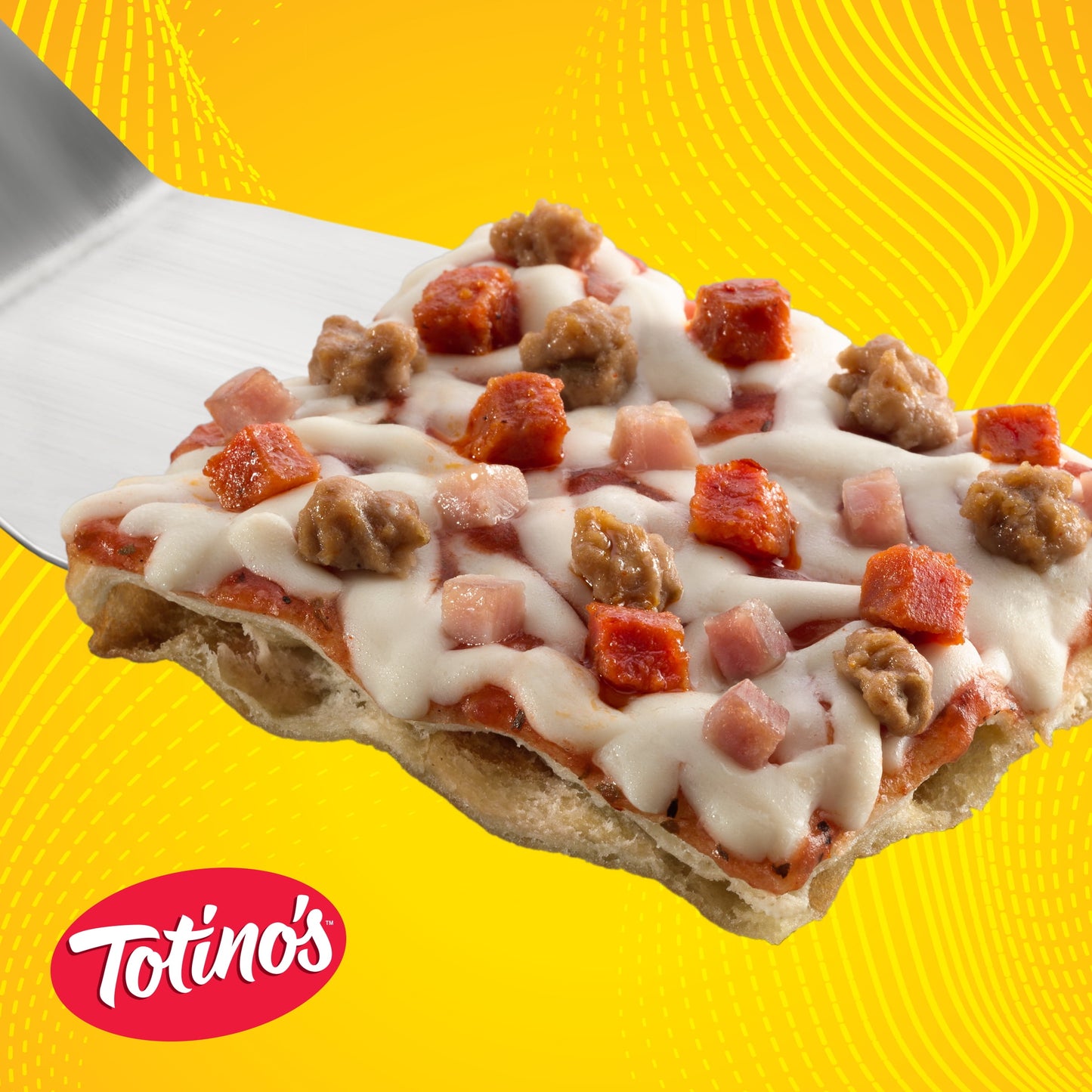 Totino's Party Pizza, Triple Meat, Frozen Pizza, 10.5 oz, 1 Ct