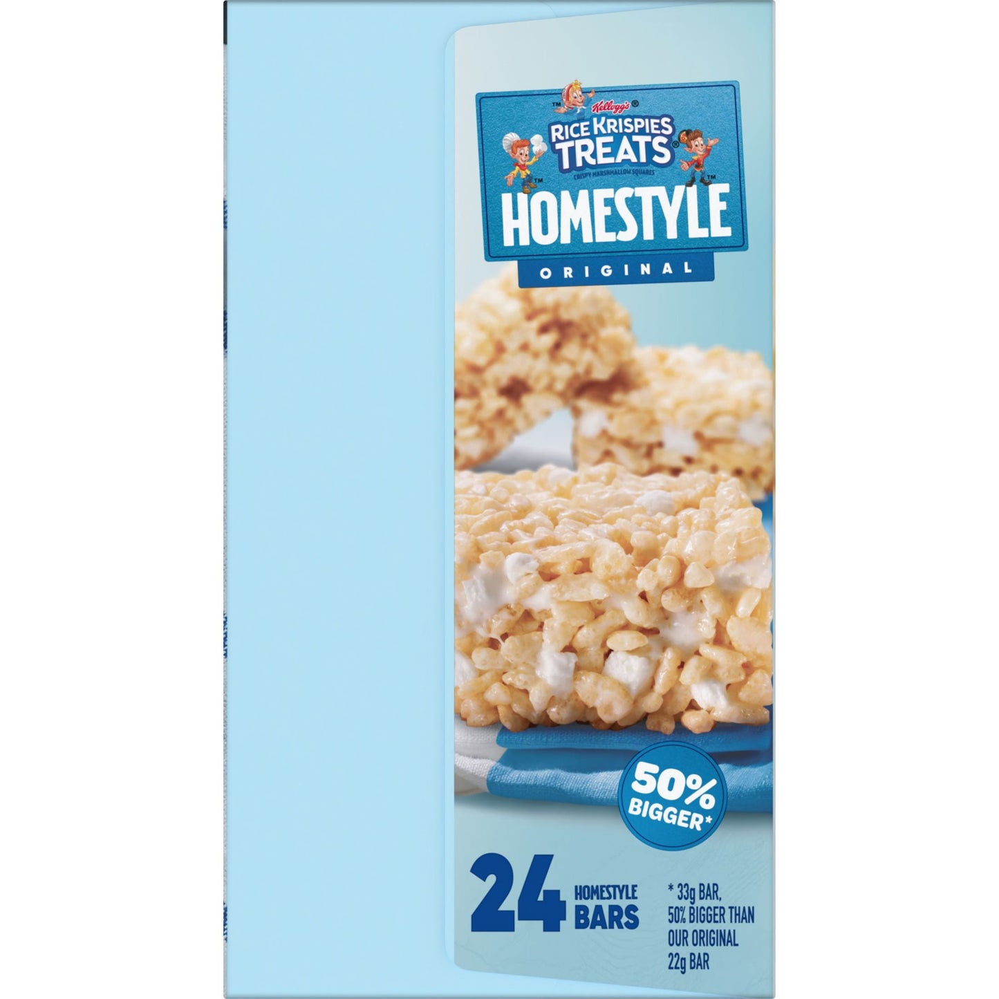 Rice Krispies Treats Homestyle Original Chewy Marshmallow Snack Bars, Ready-to-Eat, 27.9 oz, 24 Count