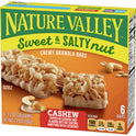 Nature Valley Granola Bars, Sweet and Salty Nut, Cashew, 6 Bars, 7.2 OZ