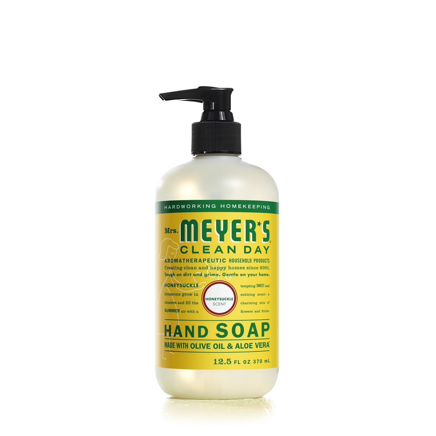 Mrs. Meyer's Clean Day Liquid Hand Soap, Honeysuckle Scent, 12.5 Ounce Bottle