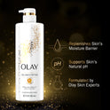 Olay Cleansing & Firming Women's Body Wash with Vitamin B3 and Collagen, All Skin Types, 20 fl oz