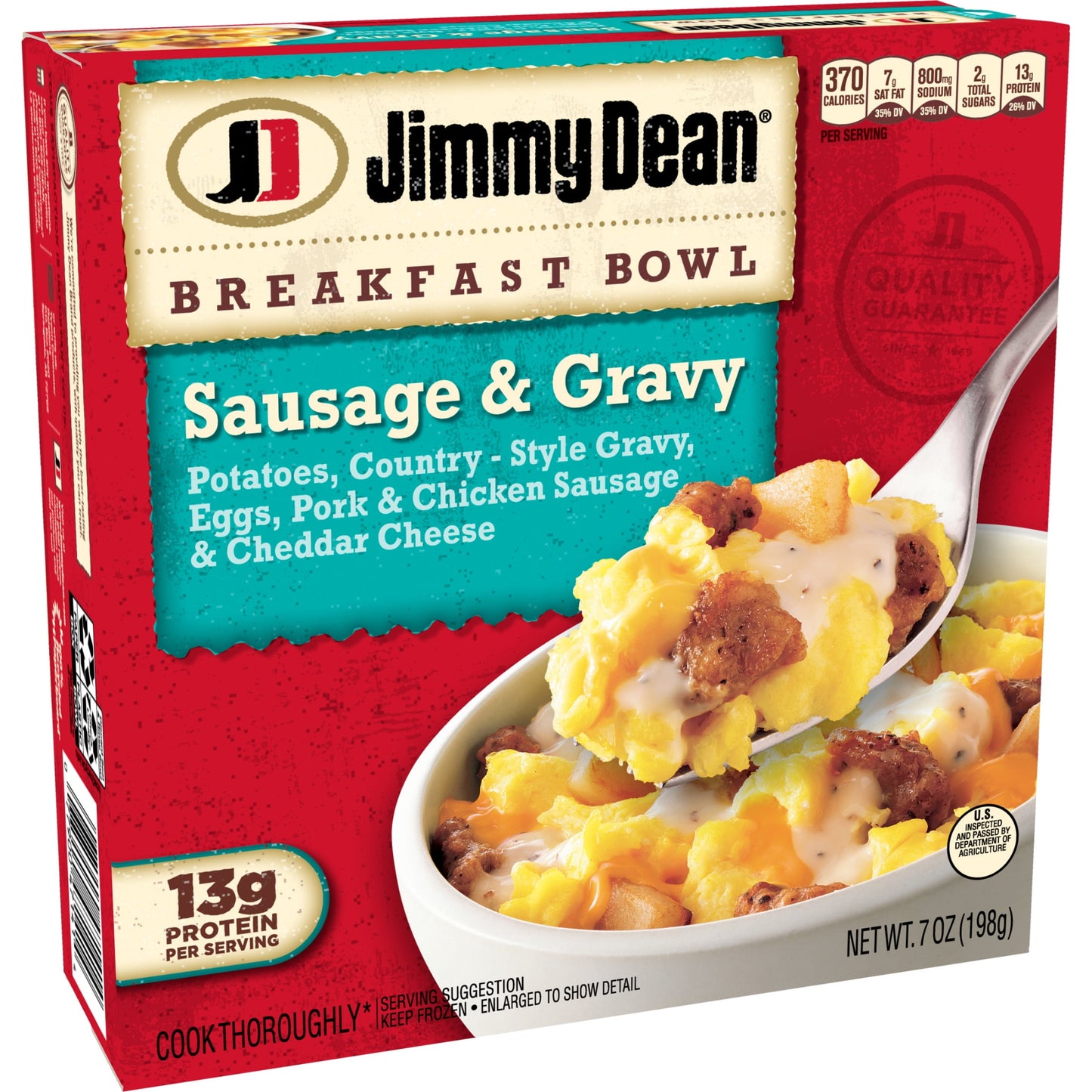 Jimmy Dean Sausage & Gravy Breakfast Bowl, 7 oz (Frozen)