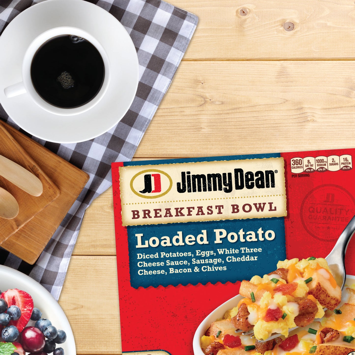 Jimmy Dean Sausage Cheese Loaded Potato Breakfast Bowl, 7 oz (Frozen)