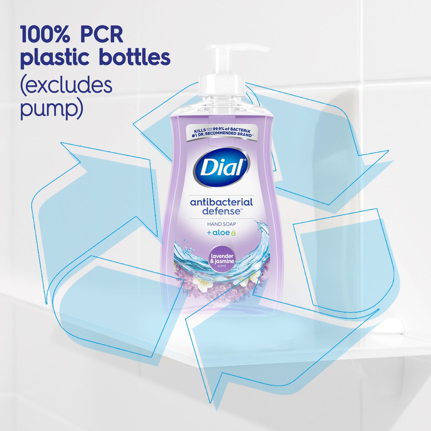 Dial Antibacterial Liquid Hand Soap, Lavender & Jasmine Scent, 11 fl oz