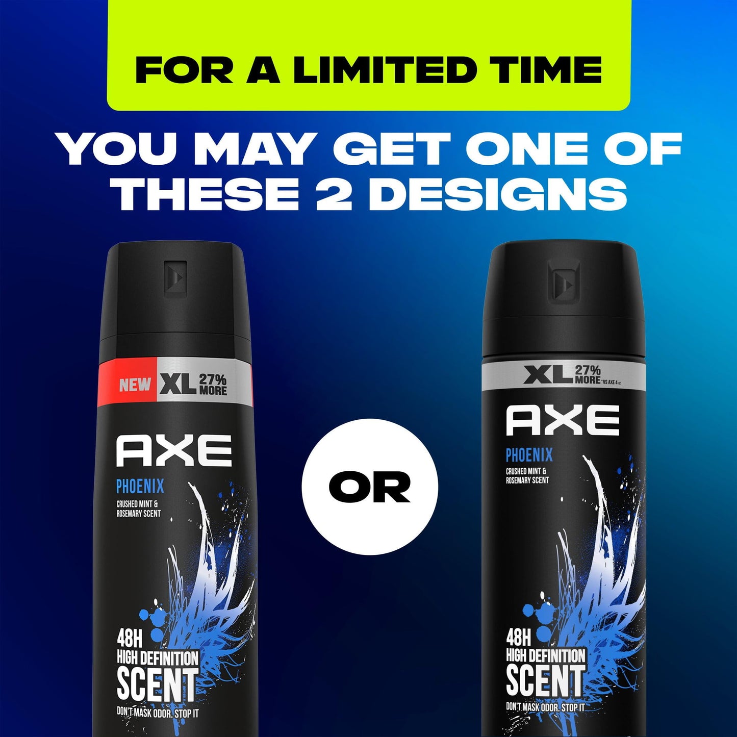 Axe Phoenix Fresh Body Spray Deodorant for Men, 5.1 oz (2 Pack)