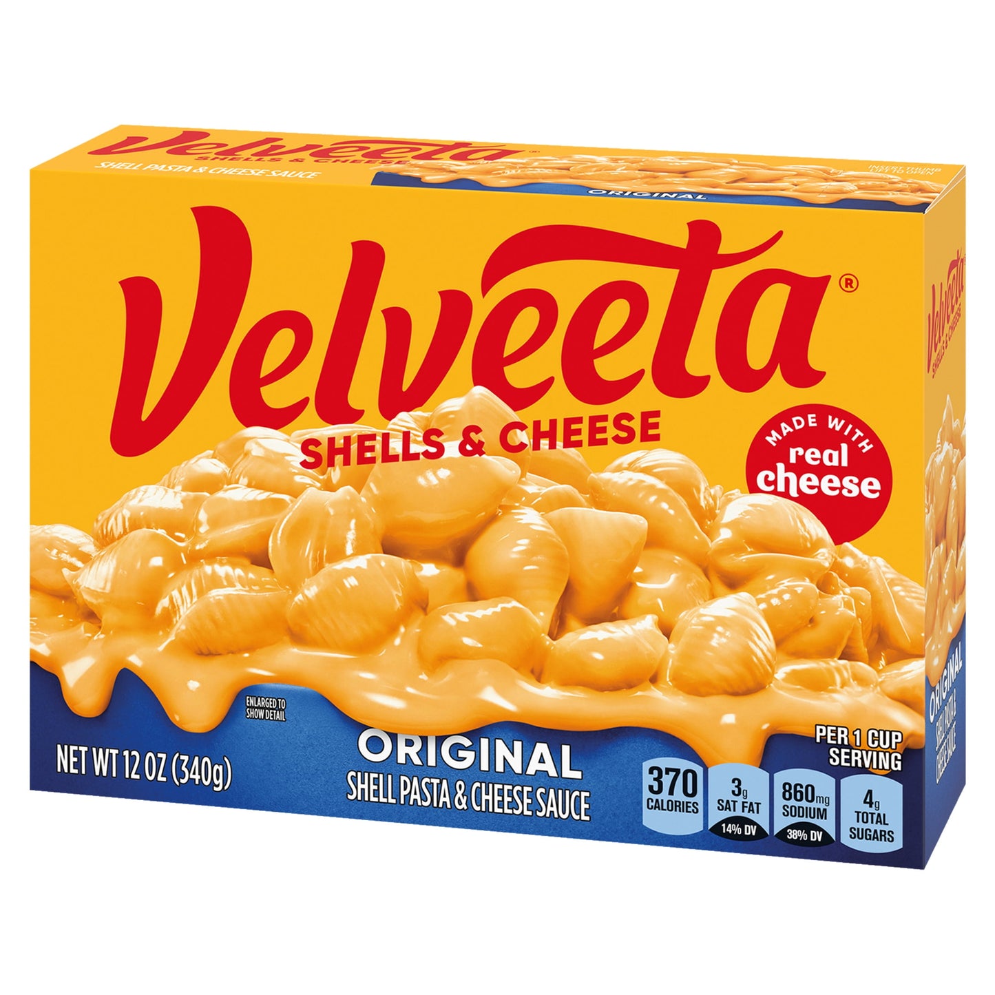 Velveeta Shells and Cheese Original Macaroni and Cheese Dinner, 12 oz Box