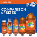 Snapple Natural Peach, Bottled Tea Drink, 64 fl oz