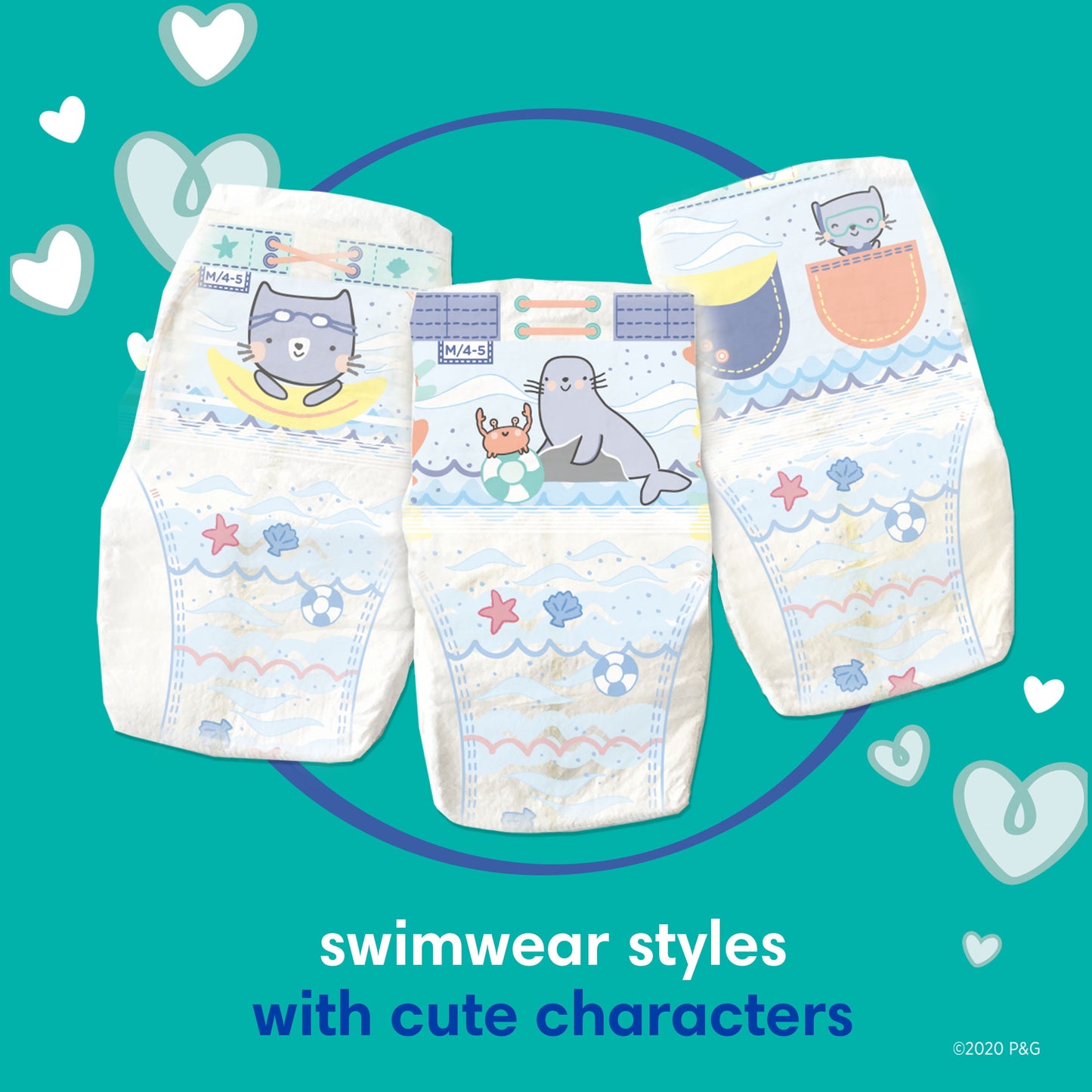 Pampers Splashers Swim Diapers Size LG, 17 Count