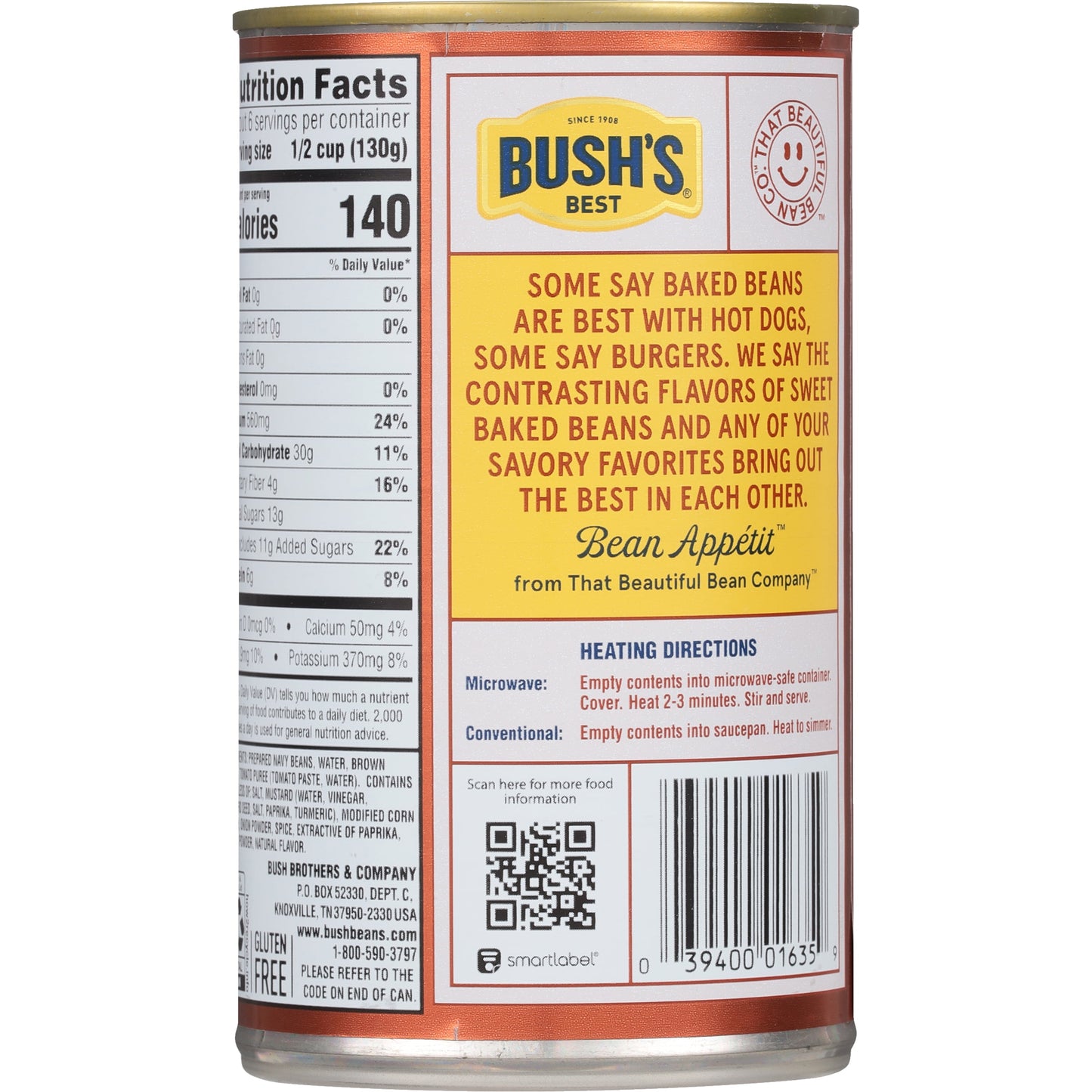 Bush's Vegetarian Baked Beans, Canned Beans, 28 oz