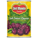 Del Monte Canned Dark Sweet Pitted Cherries, Heavy Syrup, 15 oz Can